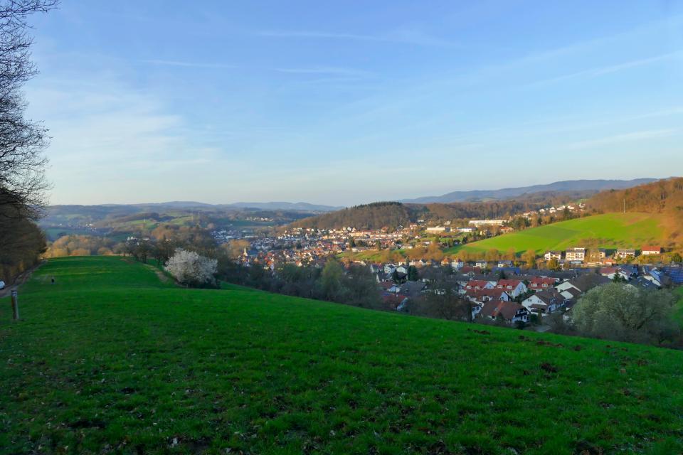 Blick auf Birkenau im Odenwald